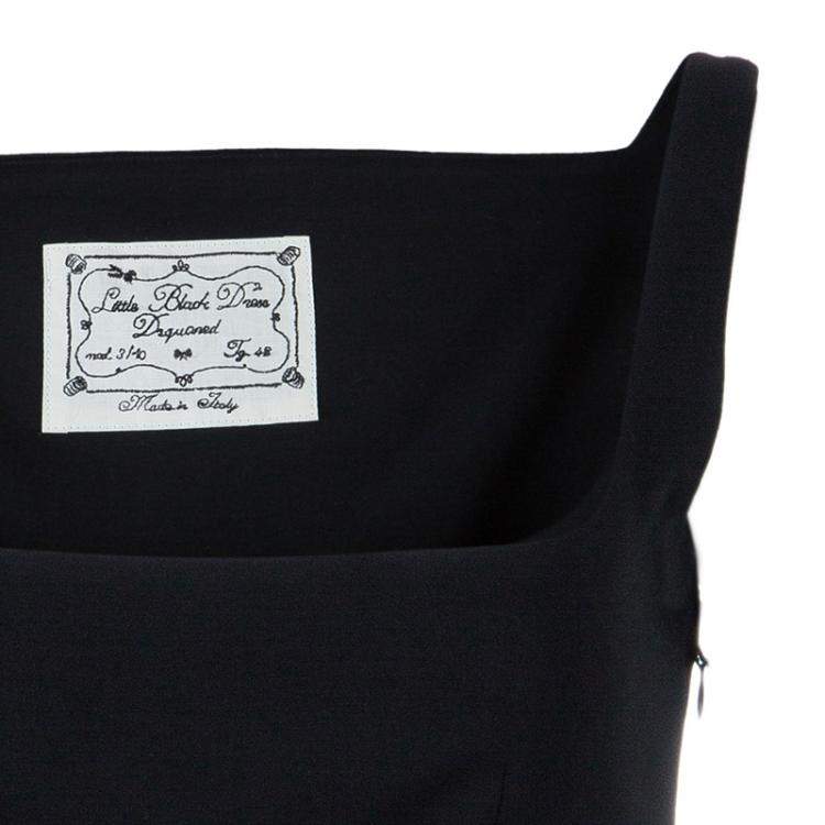 Pre Owned Dsquared2 Black Sleeveless Dress M
