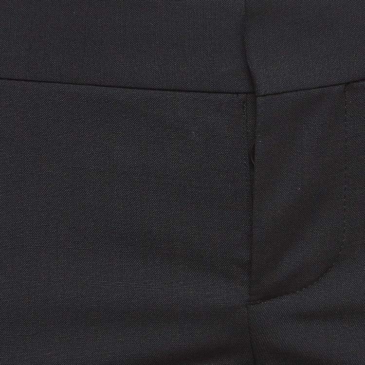 Pre Owned Dsquared2 Black Wool Trousers M