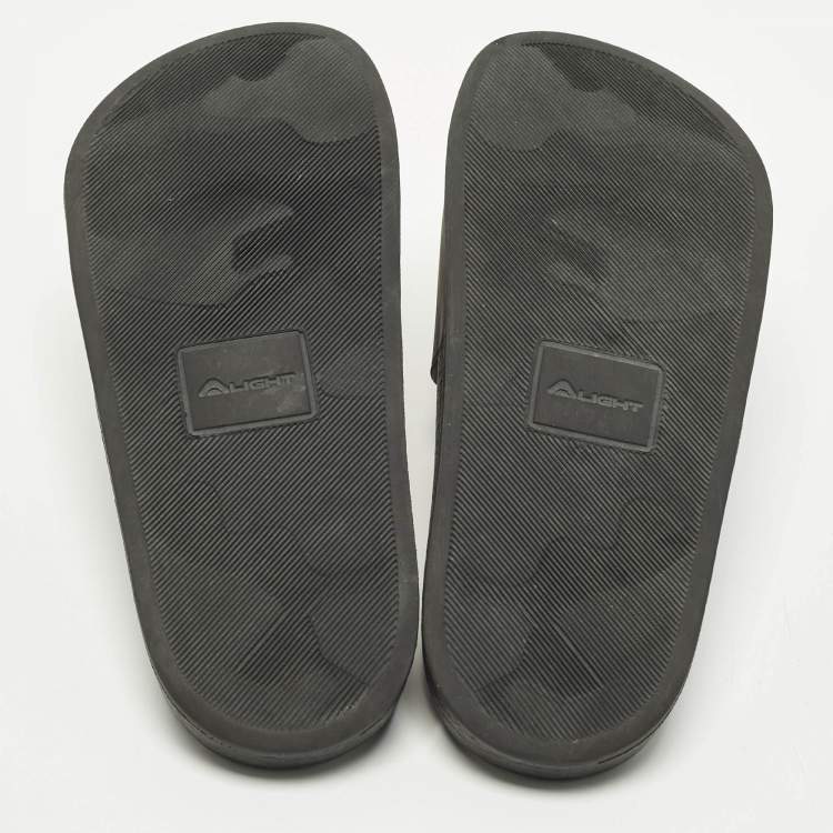 مملوكة مسبقًا Dsquared2 Icon Size 36 Black Rubber Pool Slide