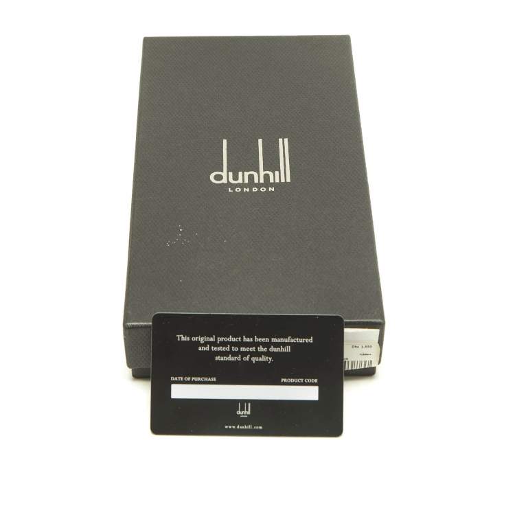 Pre Owned Dunhill Green Dotted Wool & Silk Scarf 