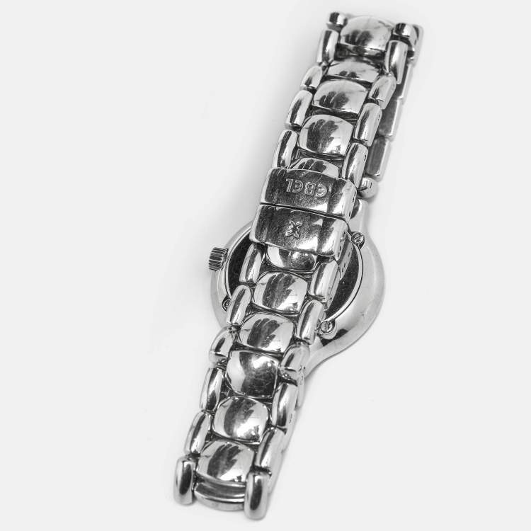 مملوكة مسبقًا Ebel Beluga E9157121 Blue Dial Stainless Steel Women's Wristwatch 27 mm