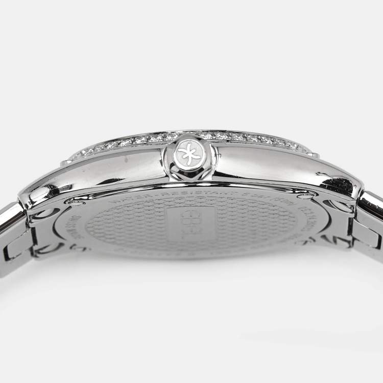 Pre Owned Ebel Classic Sport 1216451A Mother Of Pearl Diamond Stainless Steel Women's Wristwatch 29 mm