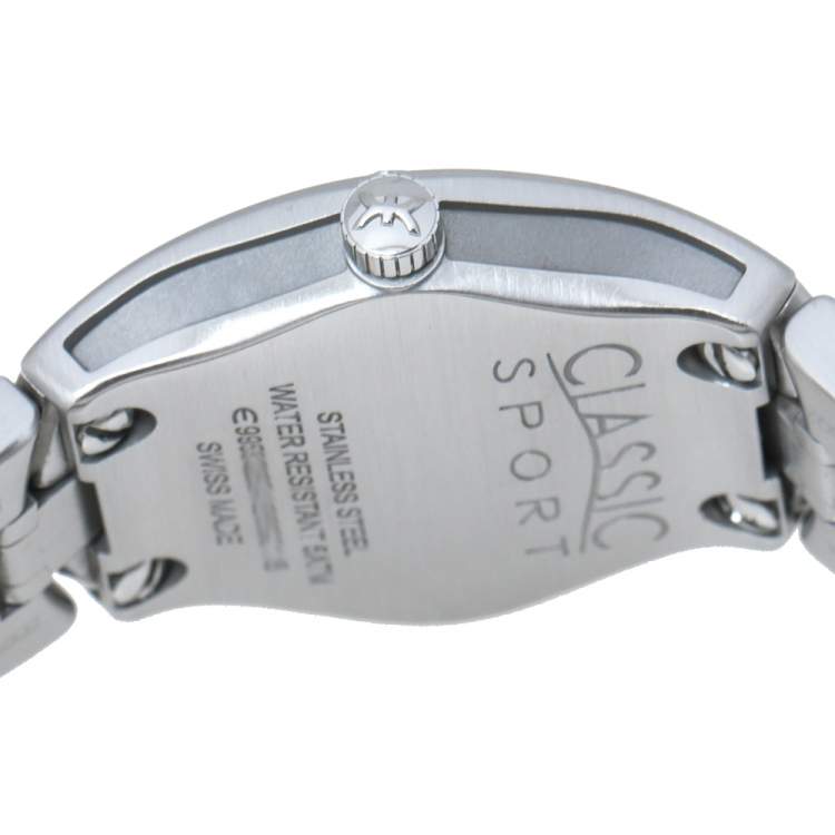 مملوكة مسبقًا Ebel Mother Of Pearl Stainless Steel Diamond Classic Sport 1215983 Women's Wristwatch 27 mm