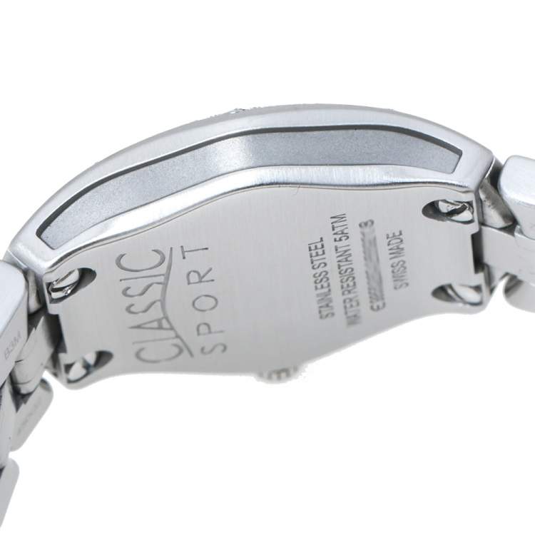 مملوكة مسبقًا Ebel Mother Of Pearl Stainless Steel Diamond Classic Sport 1215983 Women's Wristwatch 27 mm