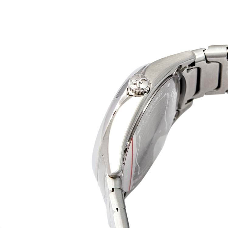 Pre Owned Ebel Silver Stainless Steel Wave 1216191 Women's Wristwatch 30 mm