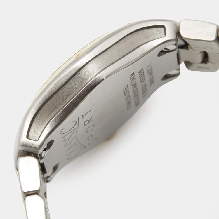 Pre Owned ساعة يد نسائية إبيل كلاسيك سبورت 99450 ستانلس ستيل ذهب أصفر عيار 18 وصدف 28مم