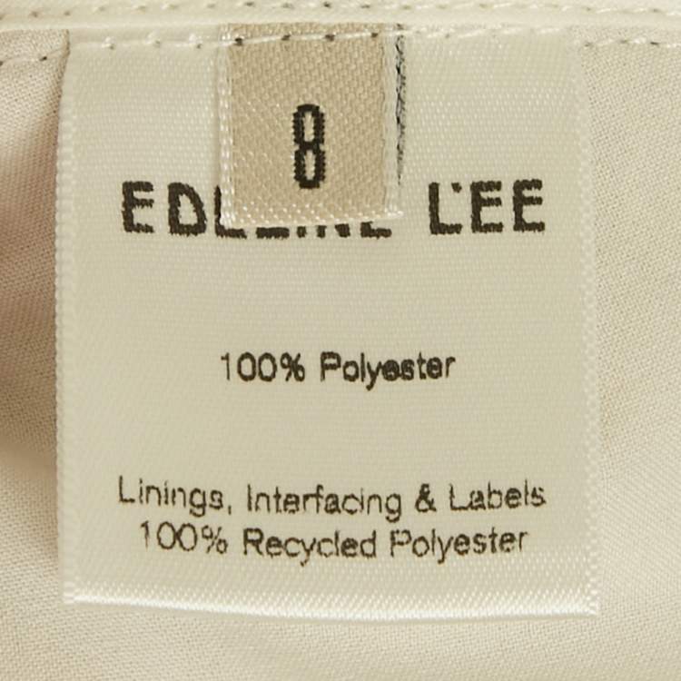 Pre Owned Edel'ine L'ee Gold Sequin Belted Pedernal Dress S