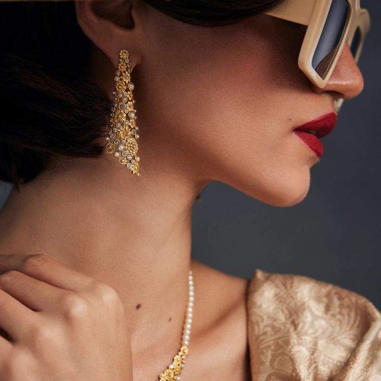 Pre Owned  Aulerth x Ekaya Banaras Opaline Perla Earrings
