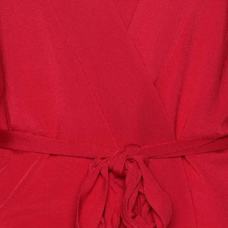 Pre Owned Elena Miro Pink Jersey Sequined Twinset Cardigan XL