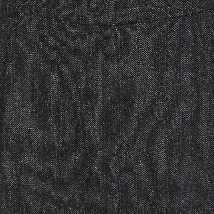 مملوكة مسبقًا Elena Miro Grey Wool Blend Loose Trourser XL