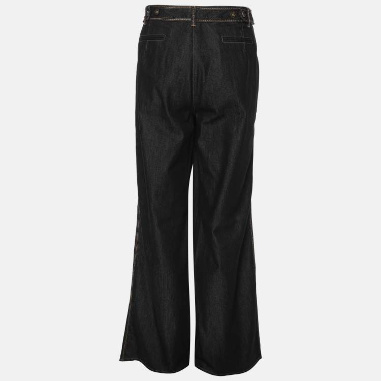 Pre Owned Elena Mira Dark Grey Denim Stretch Jeans XL