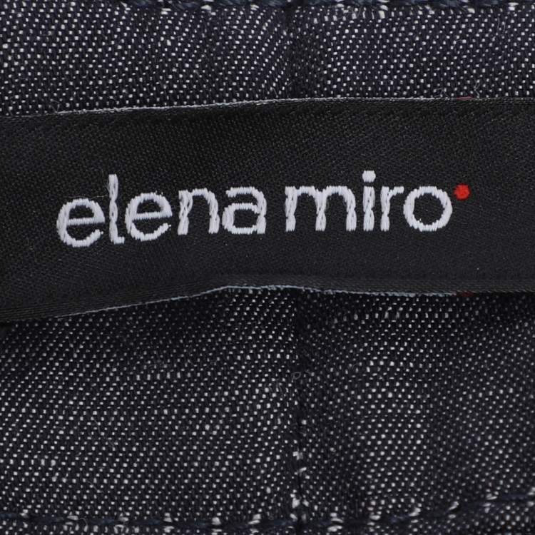 Pre Owned Elena Miro Blue Denim Straight Jeans XL