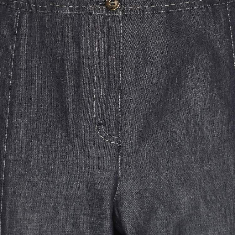 Pre Owned Elena Miro Blue Denim Straight Jeans XL