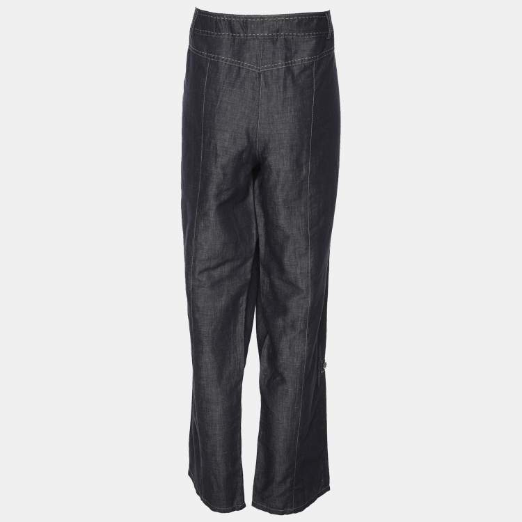 Pre Owned Elena Miro Blue Denim Straight Jeans XL