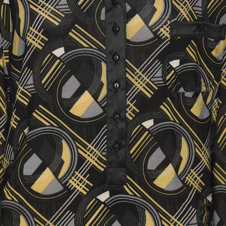 Pre Owned Elena Miro Multicolor Printed Jersey Full Sleeve T-Shirt XXL