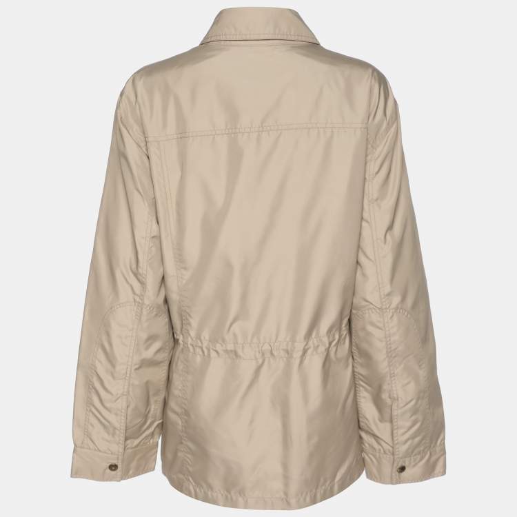 Pre Owned Elena Miro Sport by Elena Miro Beige Nylon Jacket XL