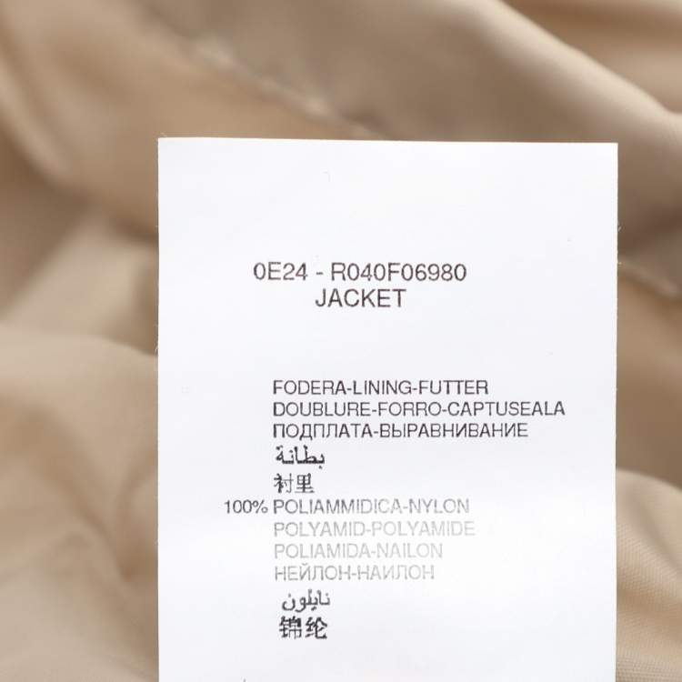 Pre Owned Elena Miro Sport by Elena Miro Beige Nylon Jacket XL