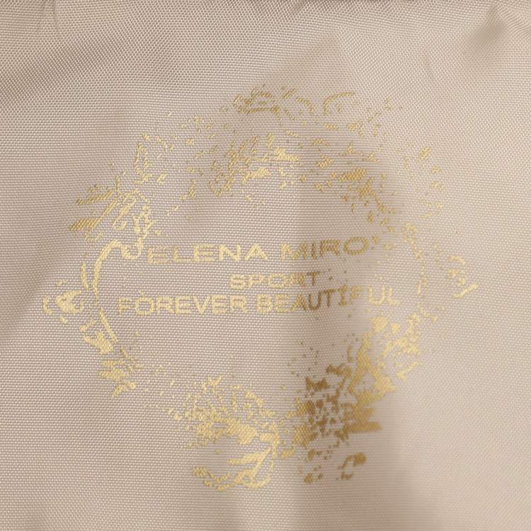 Pre Owned Elena Miro Sport by Elena Miro Beige Nylon Jacket XL