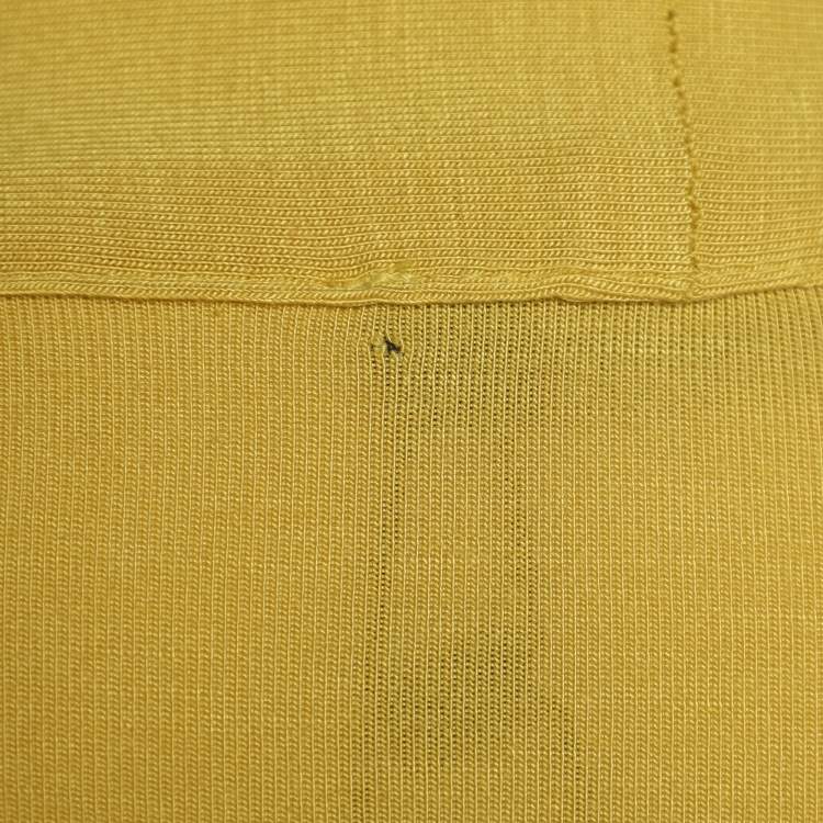 Pre Owned Elena Miro Yellow Jersey V Neck Tops 