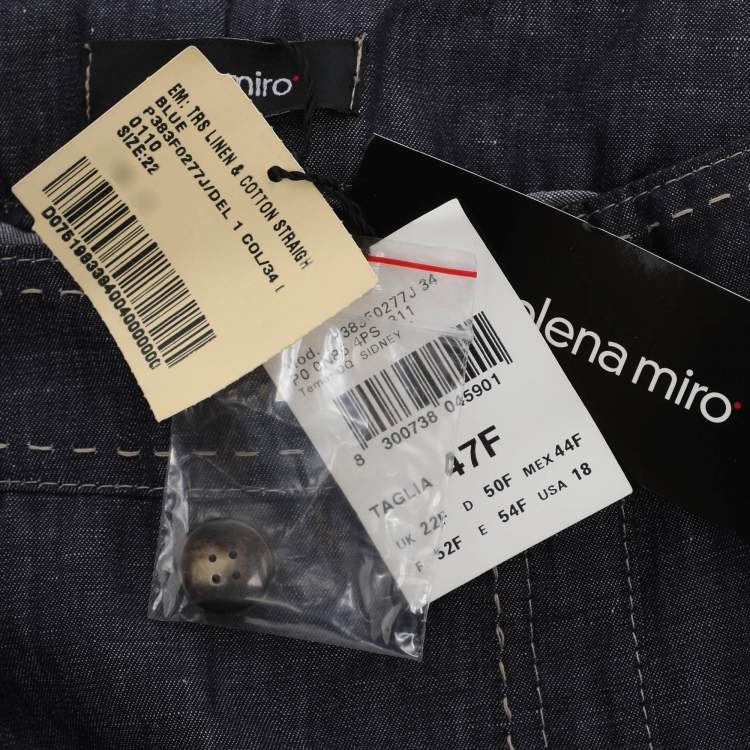 Pre Owned Elena Miro Blue Denim Jeans XL