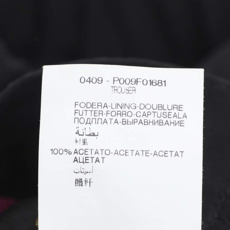 Pre Owned Elena Miro Black Jersey Straight Pants XXL