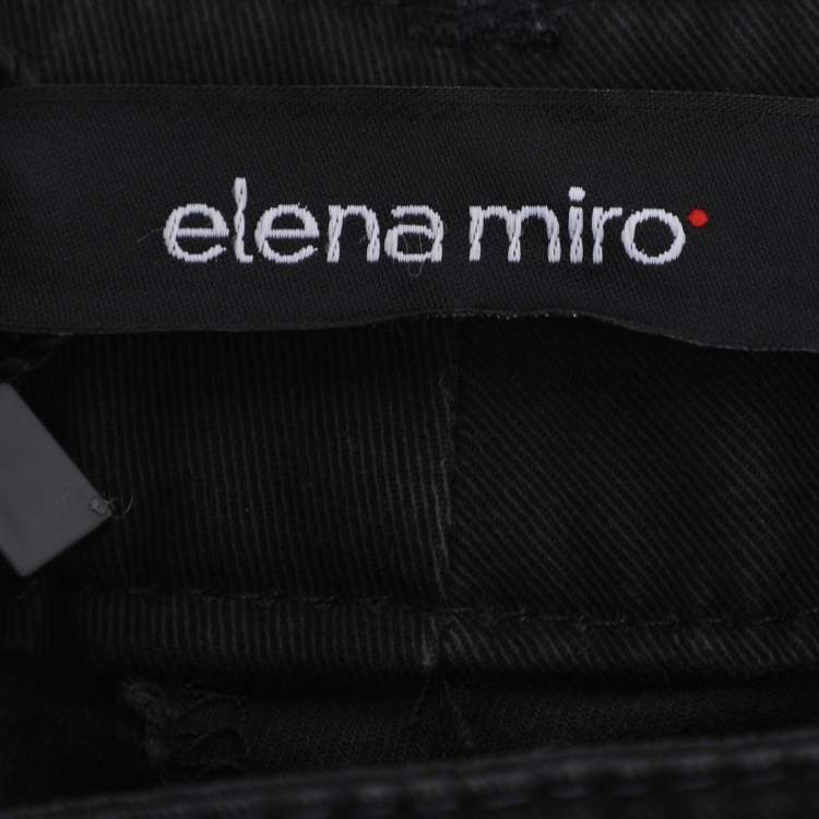 Pre Owned Elena Miro Black Denim Jeans XXL