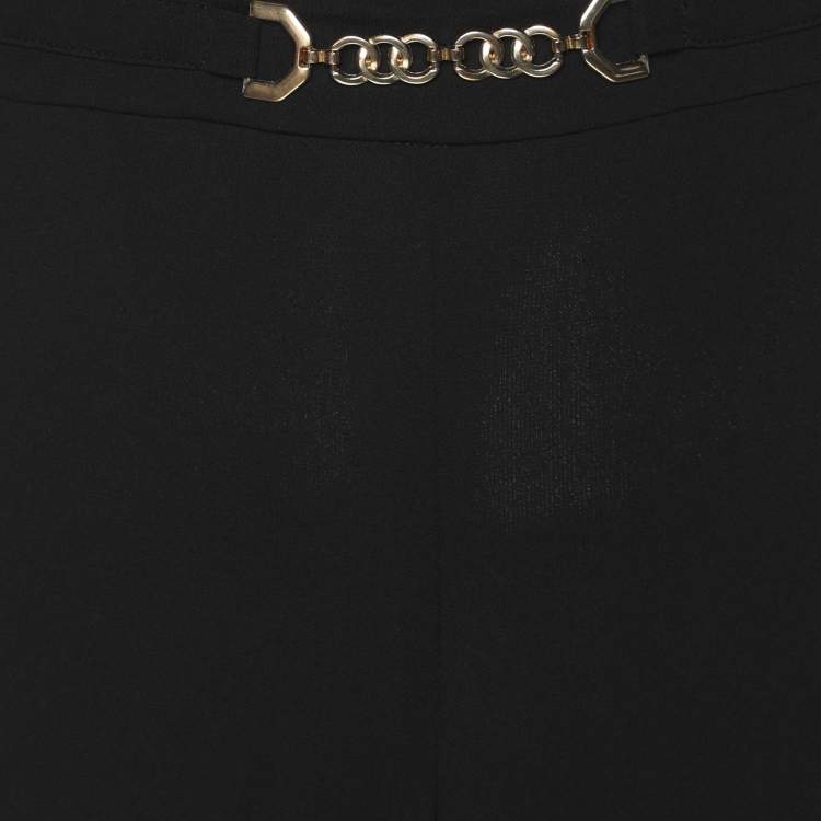 Pre Owned Elena Miro Black Jersey Pants XXL