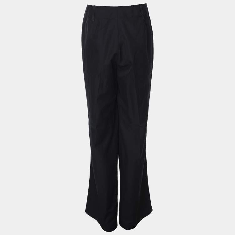 Pre Owned Elena Miro Navy Blue Cotton Pants XXL