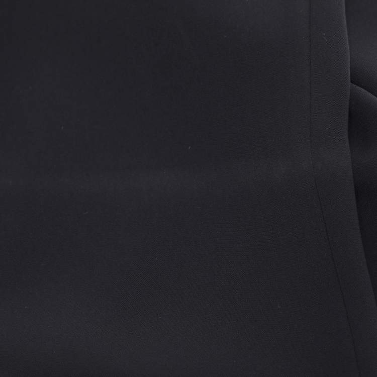 Pre Owned Elena Miro Navy Blue Crepe Straight Pants XXL