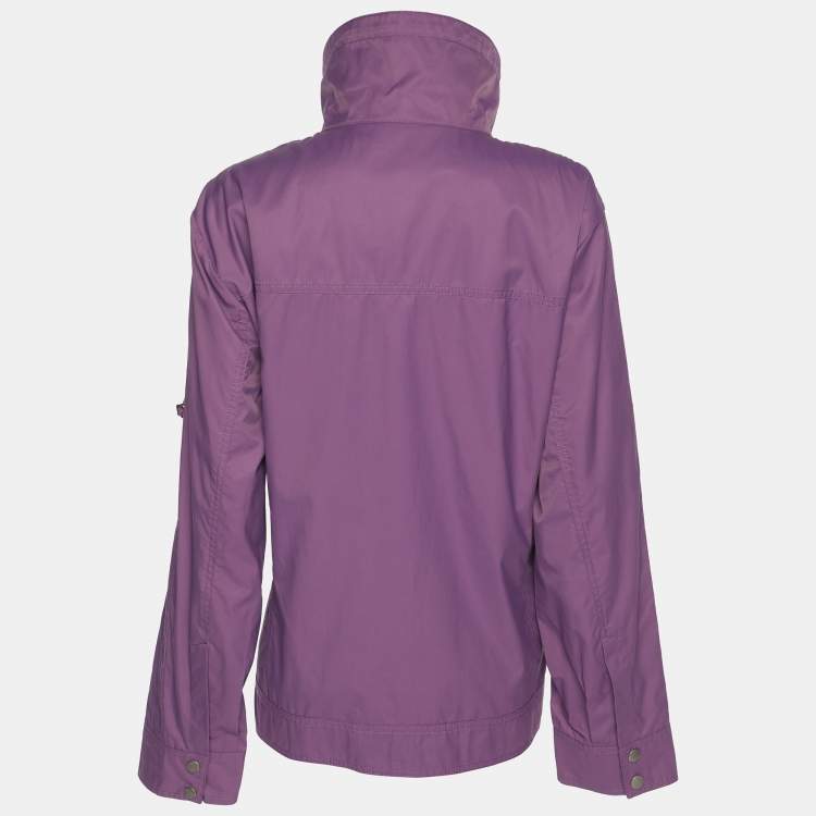 مملوكة مسبقًا Elena Miro Purple Cotton Nylon Jacket XL