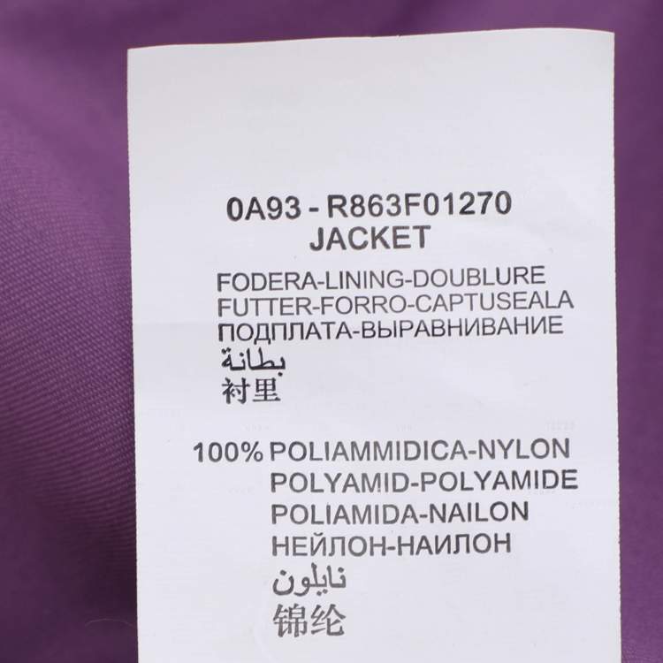 مملوكة مسبقًا Elena Miro Purple Cotton Nylon Jacket XL