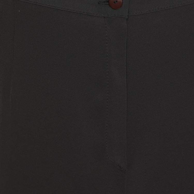 Pre Owned Elena Miro Dark Grey Jersey Trousers XXL