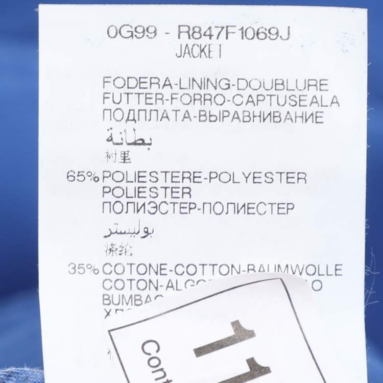 Pre Owned Elena Miro Blue Denim Shirt Jacket XL