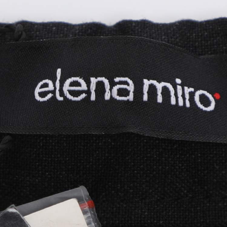Pre Owned Elena Miro Dark Grey Wool Blend Trousers XXL