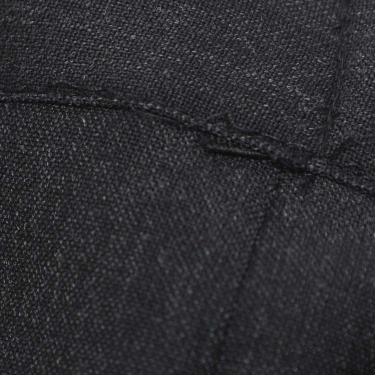 Pre Owned Elena Miro Dark Grey Wool Blend Trousers XXL