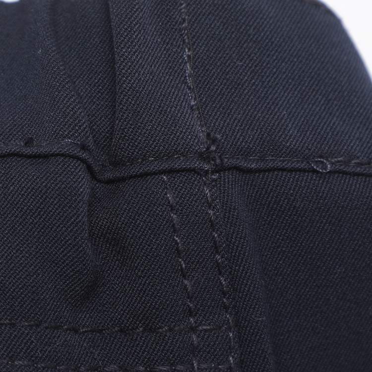Pre Owned Elena Miro Navy Blue Jersey Crystal Embellished Pants XXL
