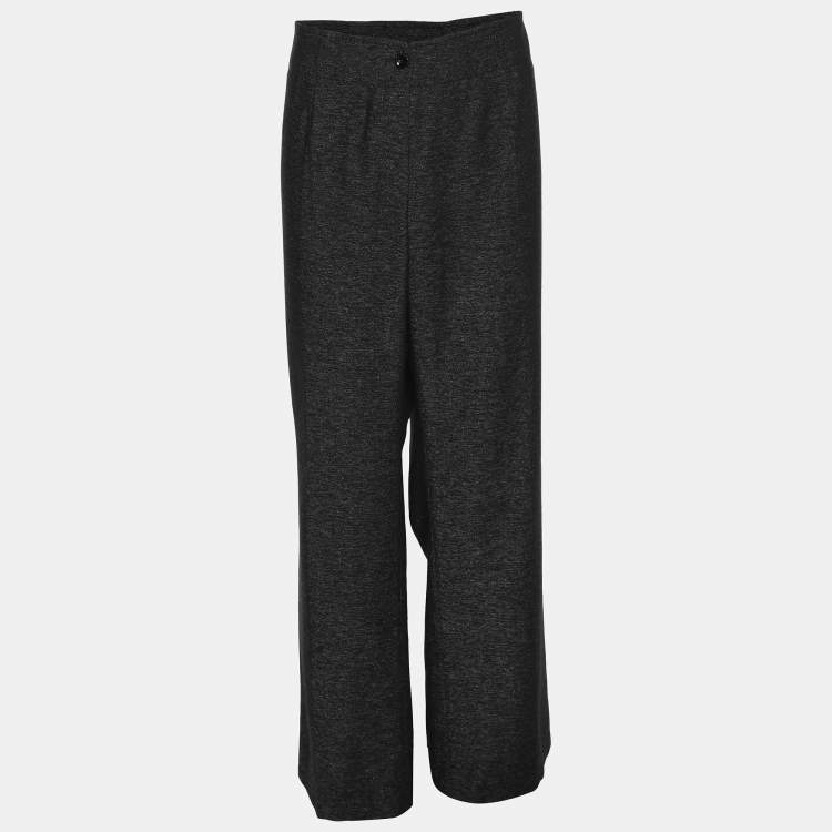Pre Owned Elena Miro Dark Grey Wool Blend Trousers XXL
