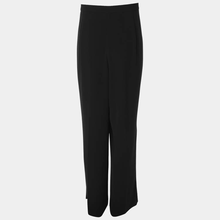 Pre Owned Elena Miro Black Crepe Trousers XXL