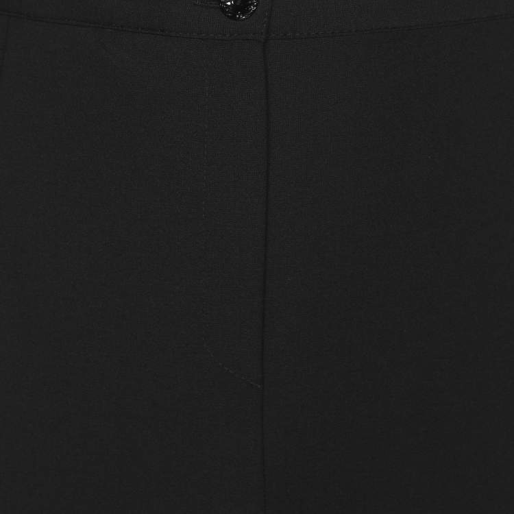 Pre Owned Elena Miro Black Wool Blend Trousers XXL