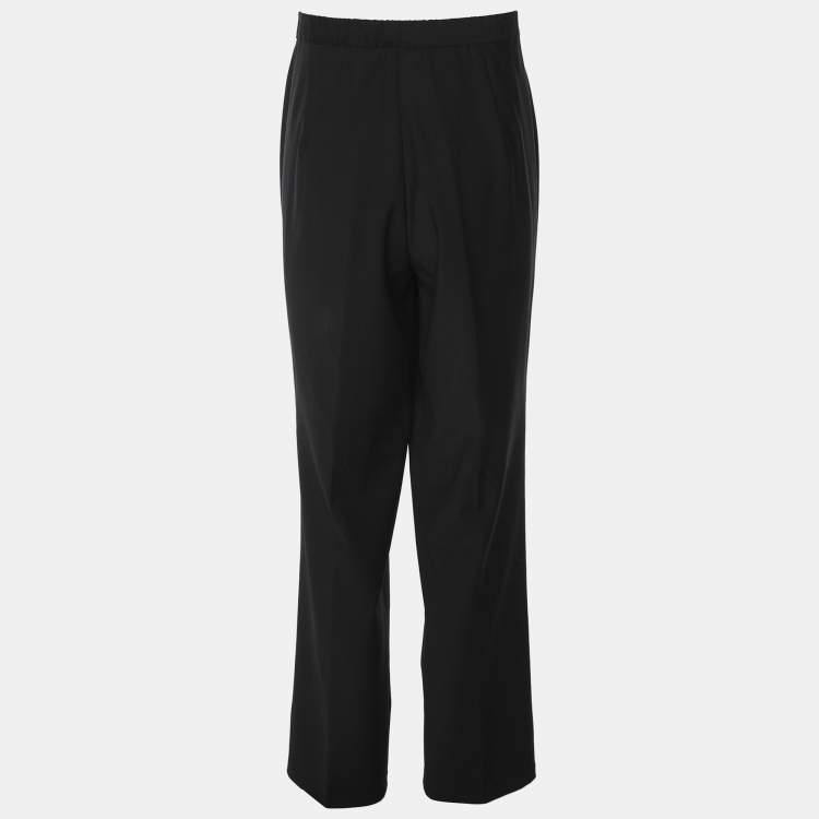 Pre Owned Elena Miro Black Wool Blend Trousers XXL