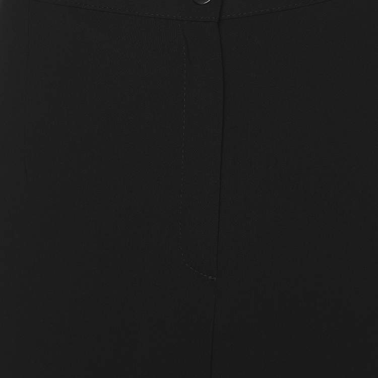 Pre Owned Elena Miro Black Crepe Trousers XXL