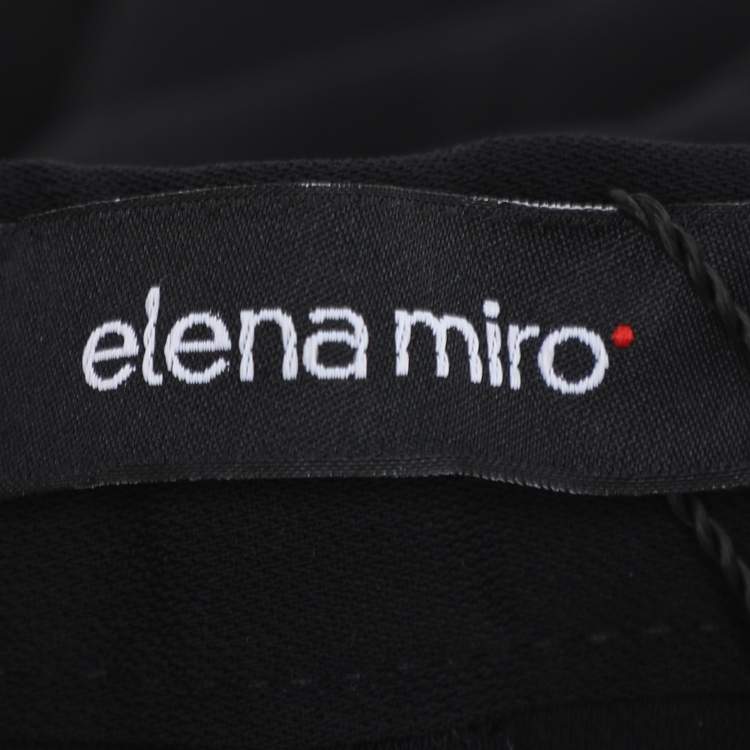 Pre Owned Elena Miro Black Crepe Trousers XXL