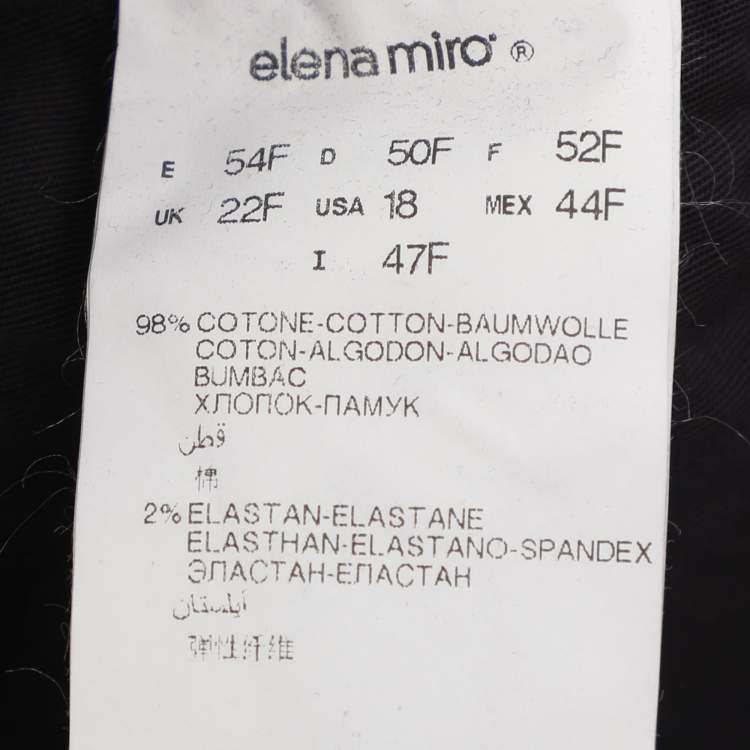 Pre Owned Elena Miro Dark Mauve Denim Jeans XXL