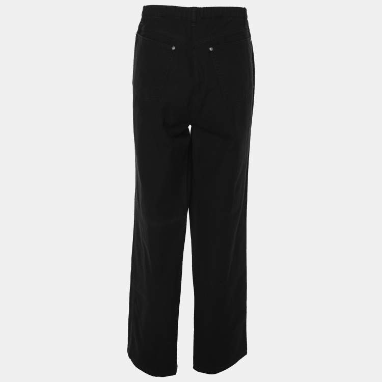 Pre Owned Elena Miro Black Denim Embellished Jeans XXL