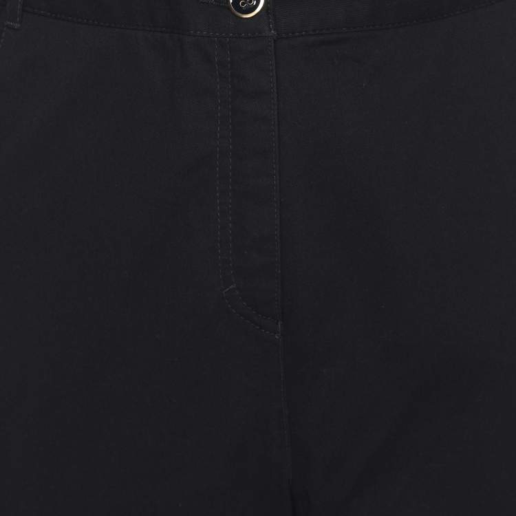 Pre Owned Elena Miro Navy Blue Cotton Pants XXL