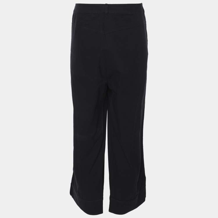 Pre Owned Elena Miro Navy Blue Cotton Pants XXL