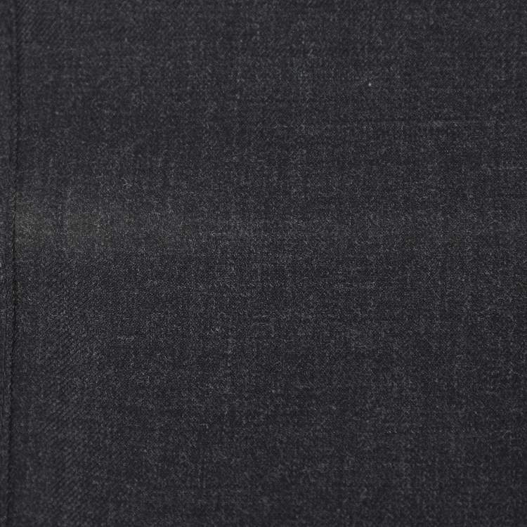 مملوكة مسبقًا Elena Mire Dark Grey Wool Blend Trousers XXL