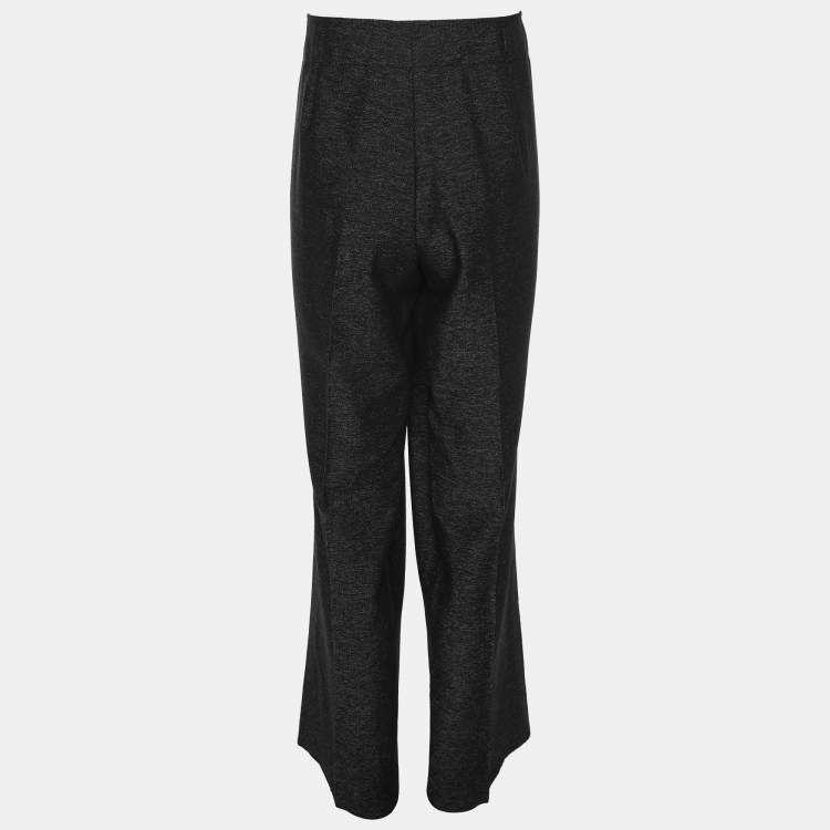 مملوكة مسبقًا Elena Miro Dark Grey Wool Blend Trousers XXL