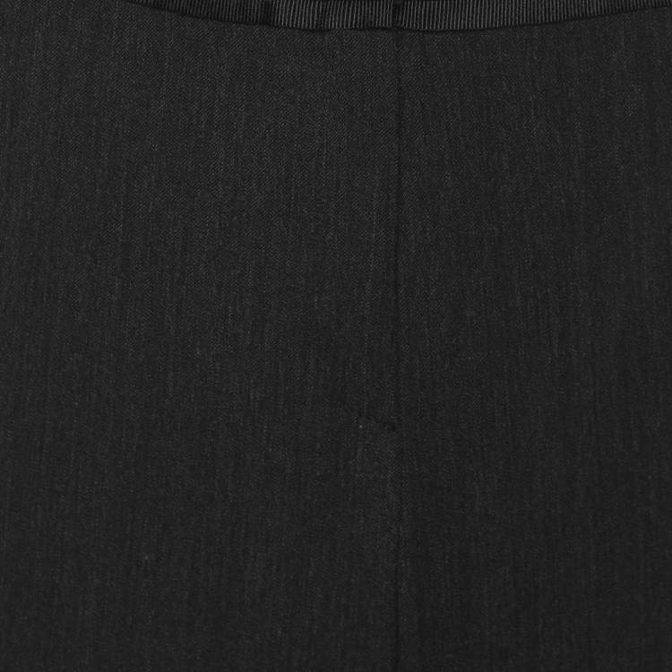 Pre Owned Elena Miro Dark Grey Wool Blend Trousers XXL