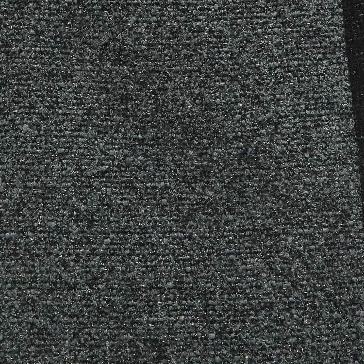 Pre Owned Elie Saab Black/Grey Tweed Pencil Skirt M
